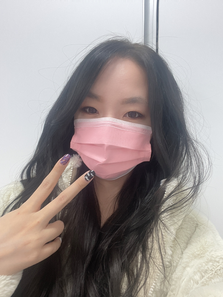 데니벨 마스크 파스텔 컬러마스크 대형 피치 블라썸