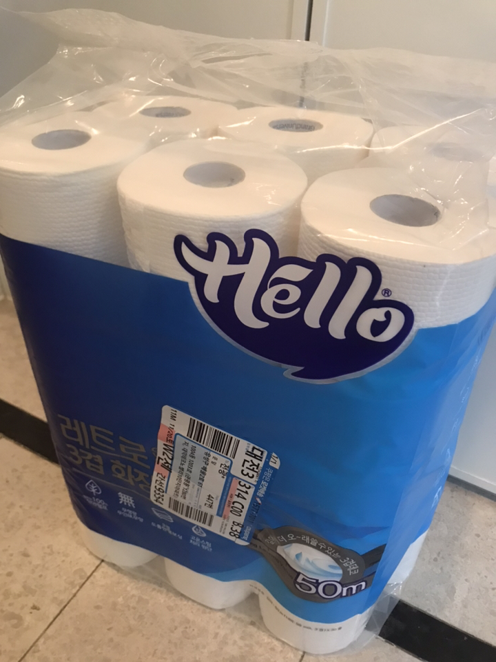 헬로 레트로 슈퍼롱 3겹 화장지