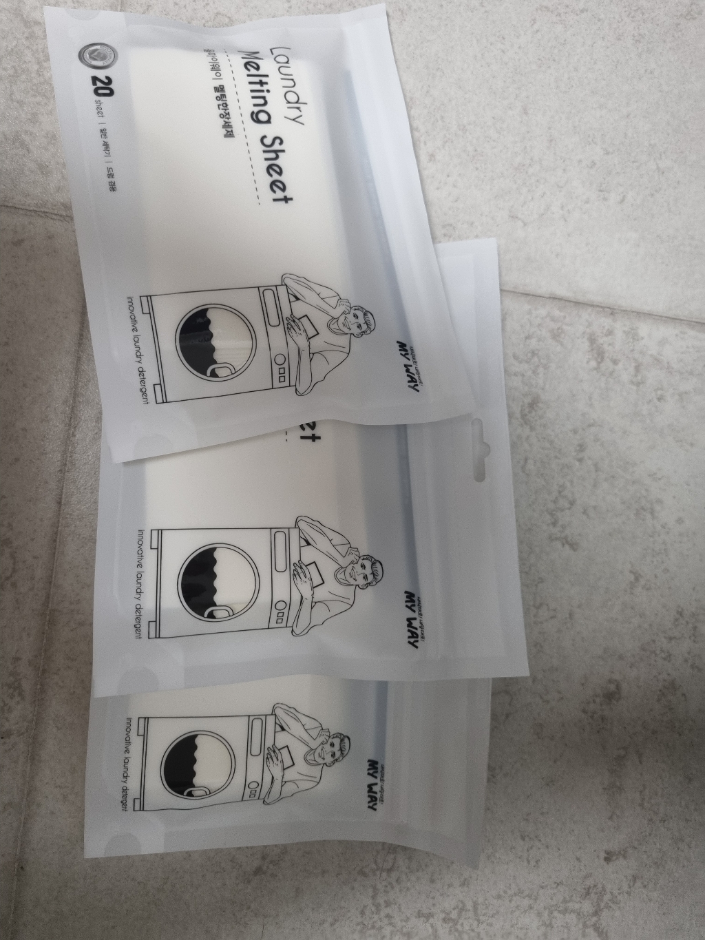마이웨이 고농축 종이세제 초경량 중성 멜팅시트세제
