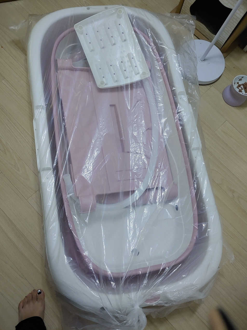 에스디엘 프리미엄 이동식 접이식 욕조 반신욕조 중형