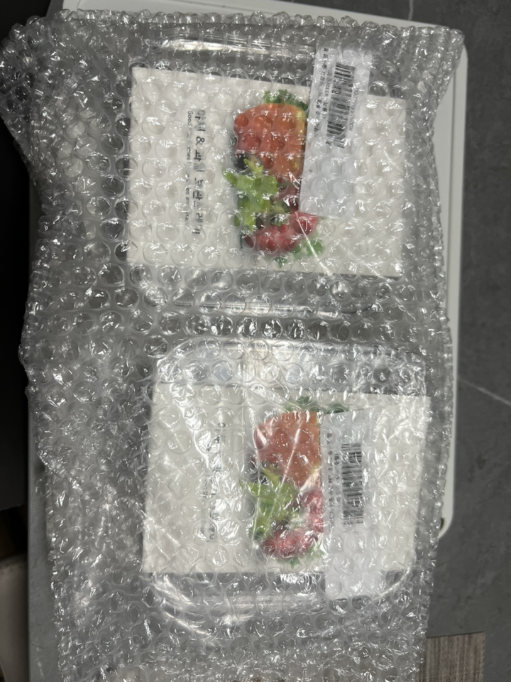 홈바내쓰 투명 ET 냉장고 물빠짐 수납 용기