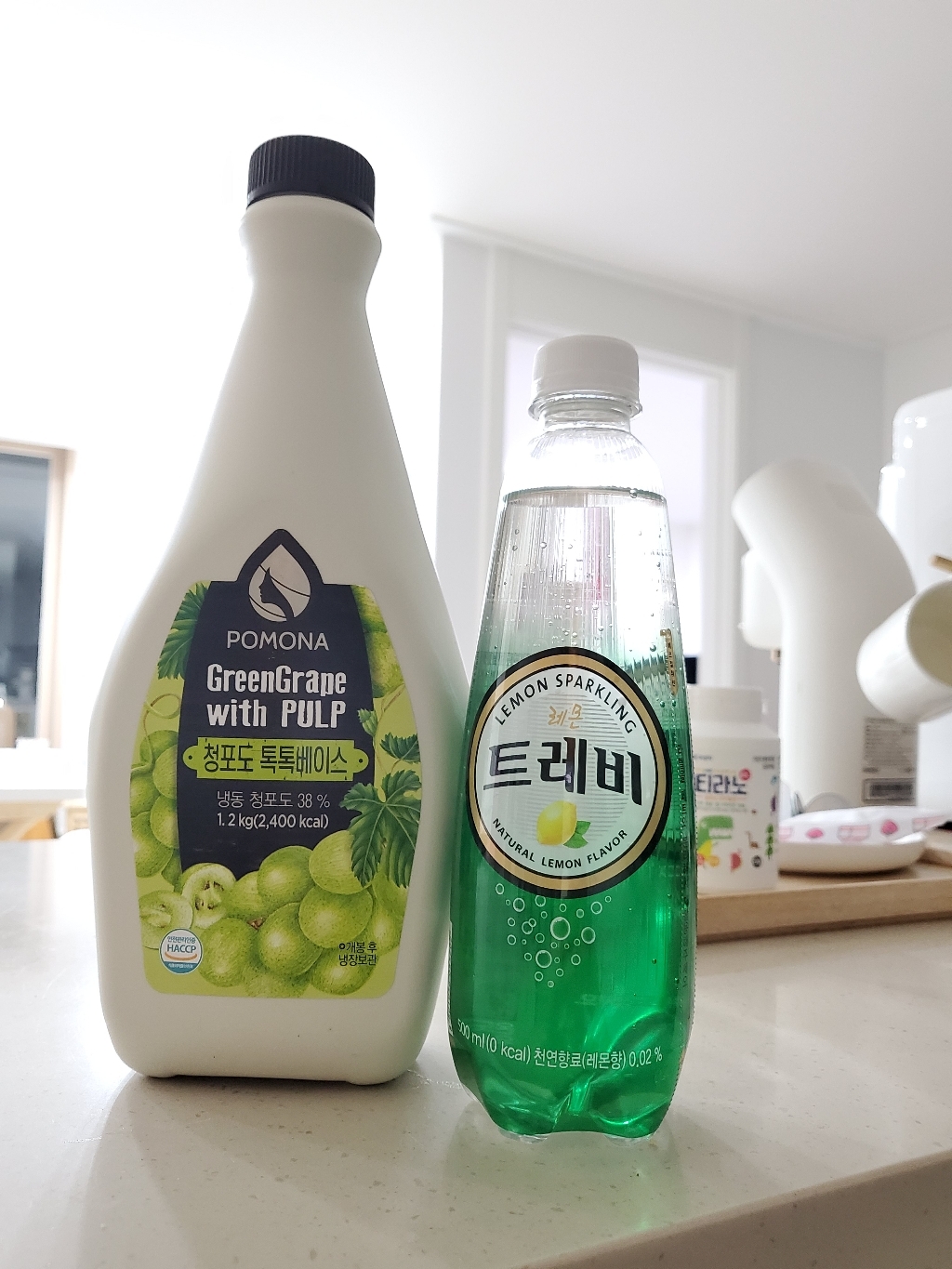 포모나 톡톡 농축 베이스 청포도 1