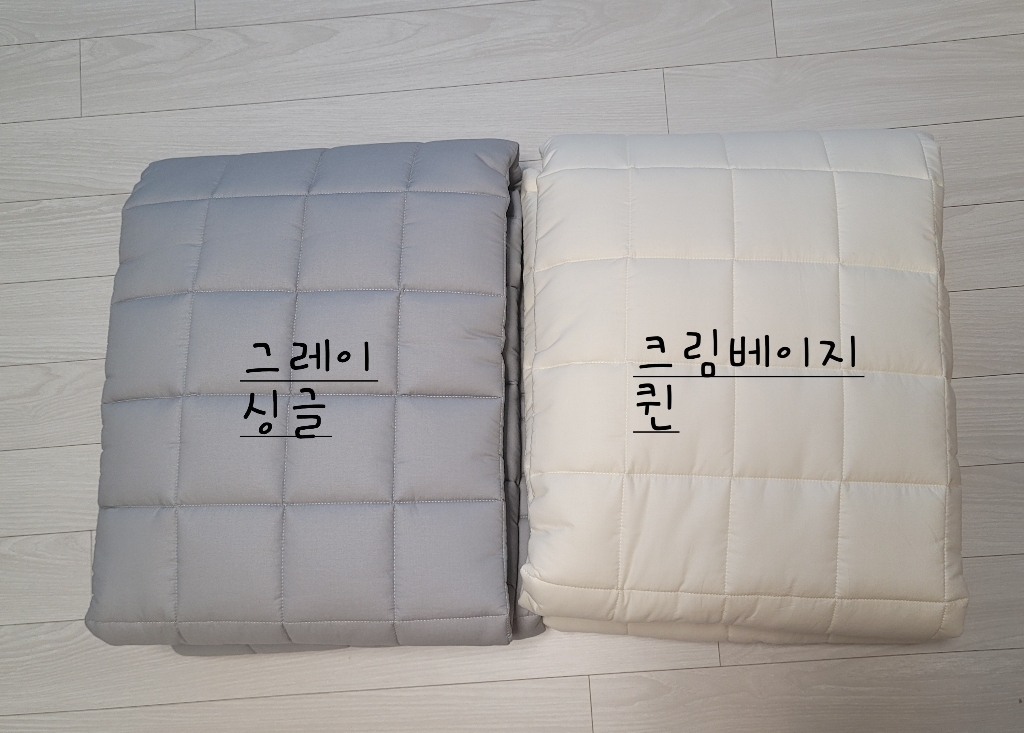 유기농 오가닉 순면 밴드고정형 침대패드 4coor S/SS/D/Q/K 패밀리사이즈