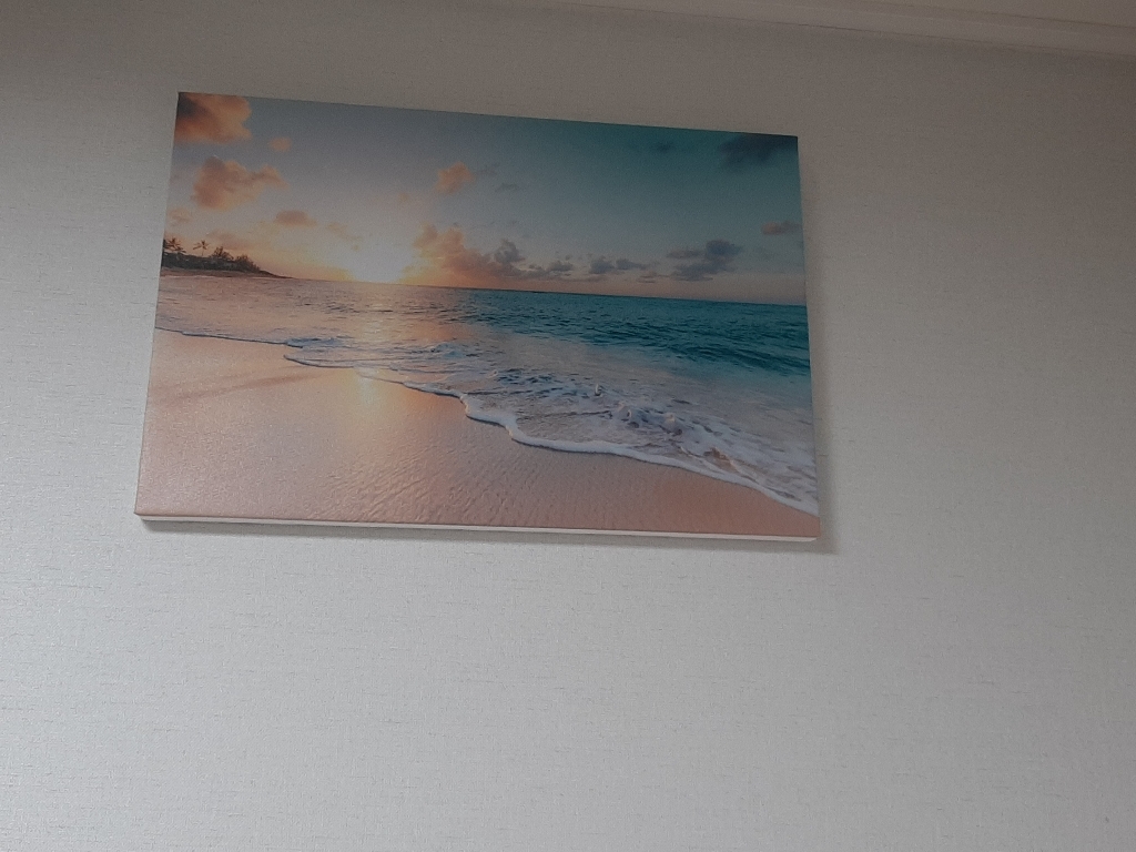 세잔느화실 시원한여름휴양지 캔버스그림-4sunset beach