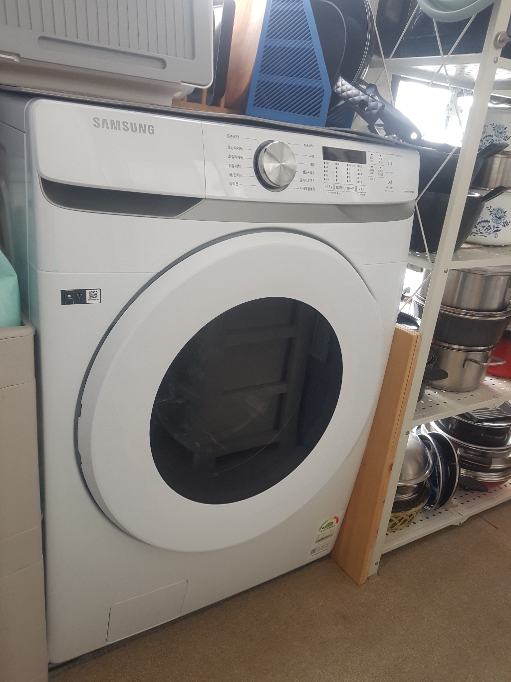 삼성 그랑데 드럼세탁기 WF16T6000KW 화이트색상 리뷰 후기