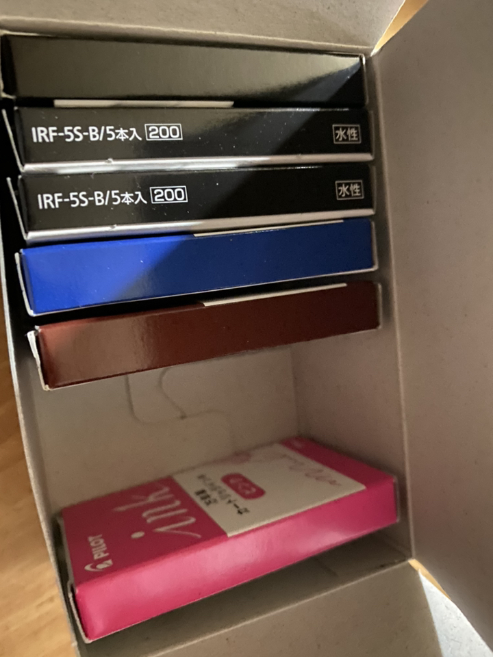 IOT 빠이롯트 만년필 잉크카트리지 5입 IRF-5S