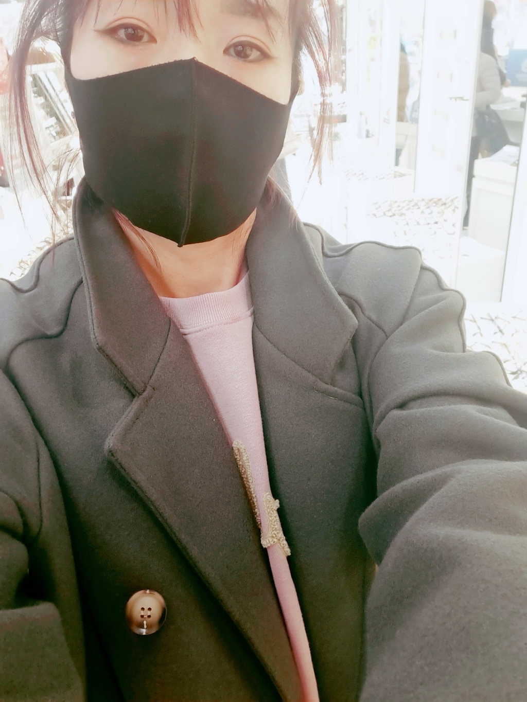 타니즈 카넬 더블버튼 로브 울 롱코트