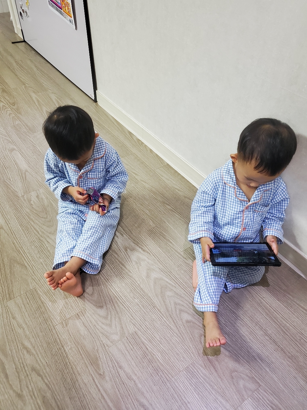 베베쥬 아동용 데일리 체크 잠옷 리뷰후기