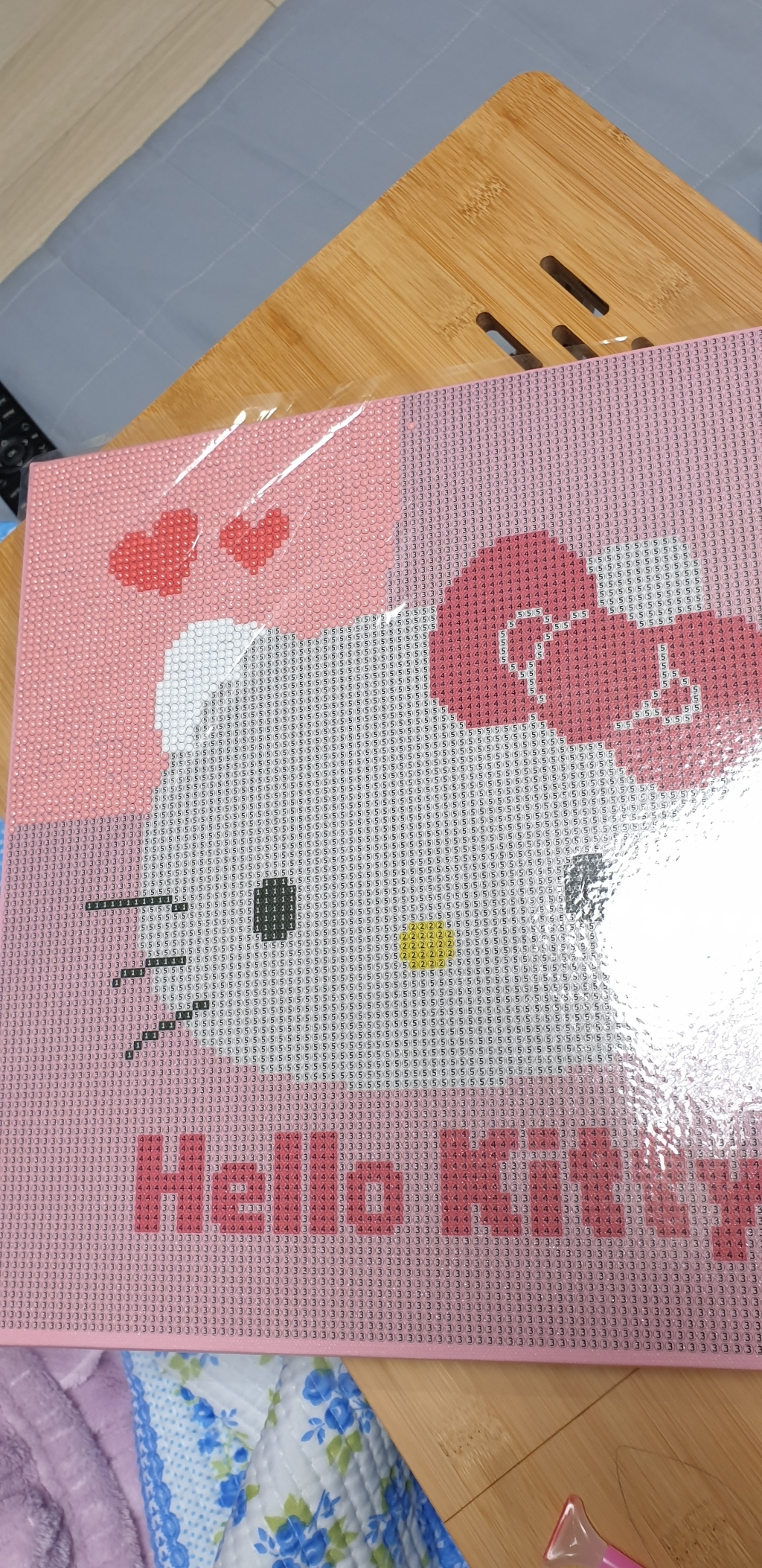 산리오 캐릭터즈 DIY 보석십자수 30x30 집콕 직장인 취미생활