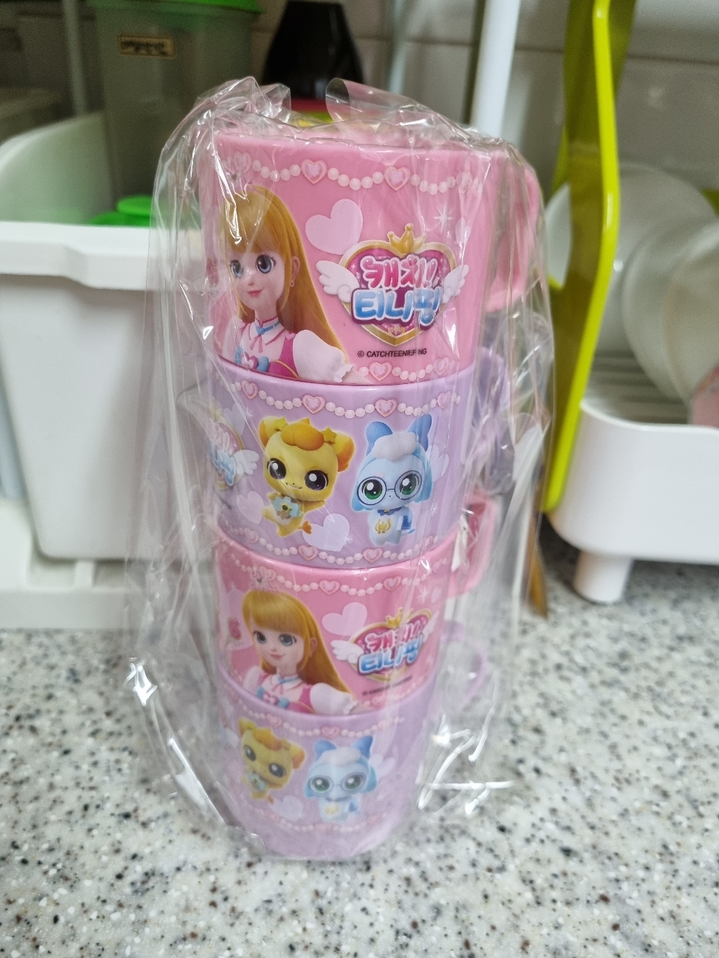 르번 캐치티니핑 도형컵 2종