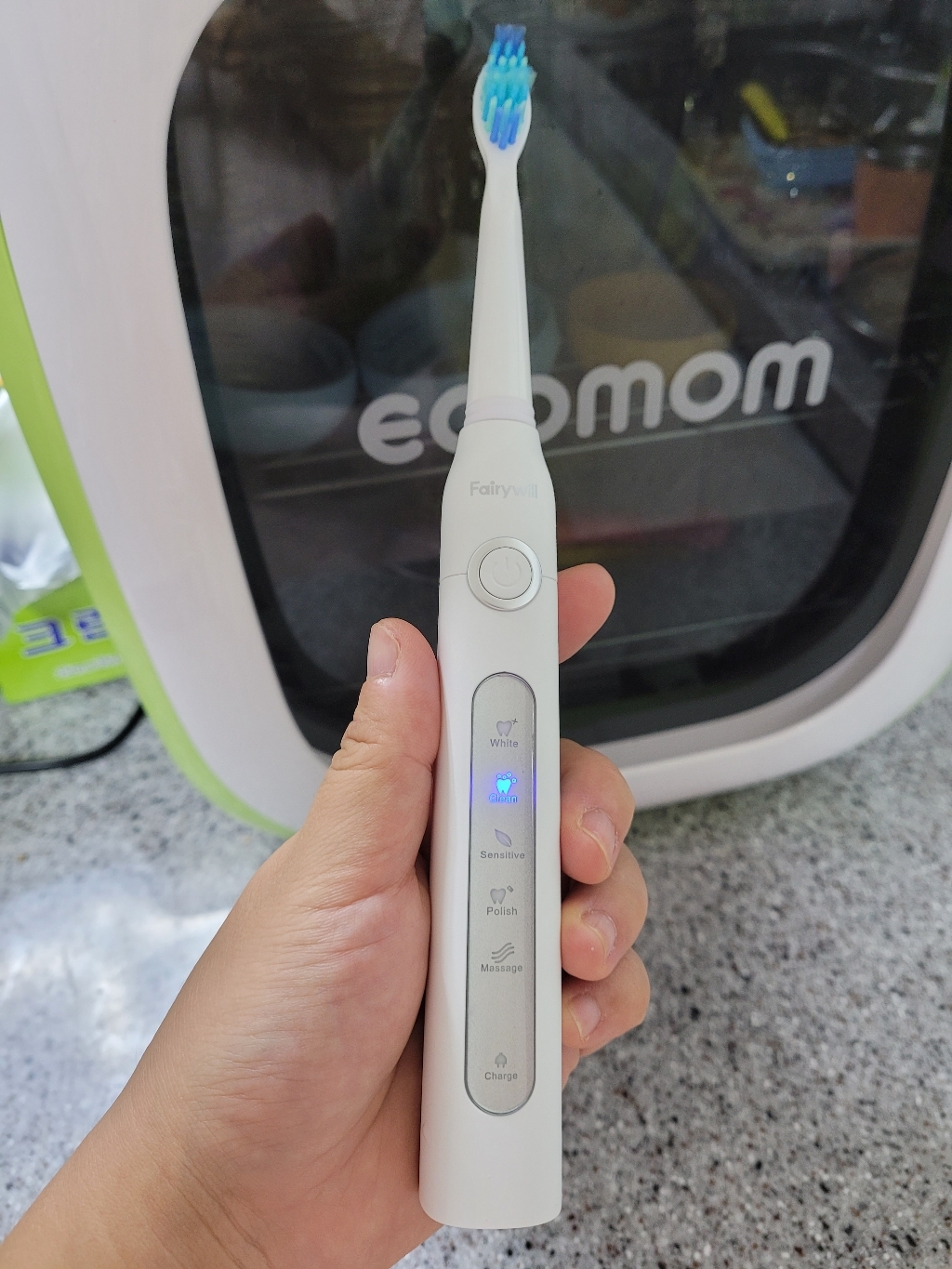 fairywi Sonic 음파 전동칫솔 칫솔모 충전기 케이스