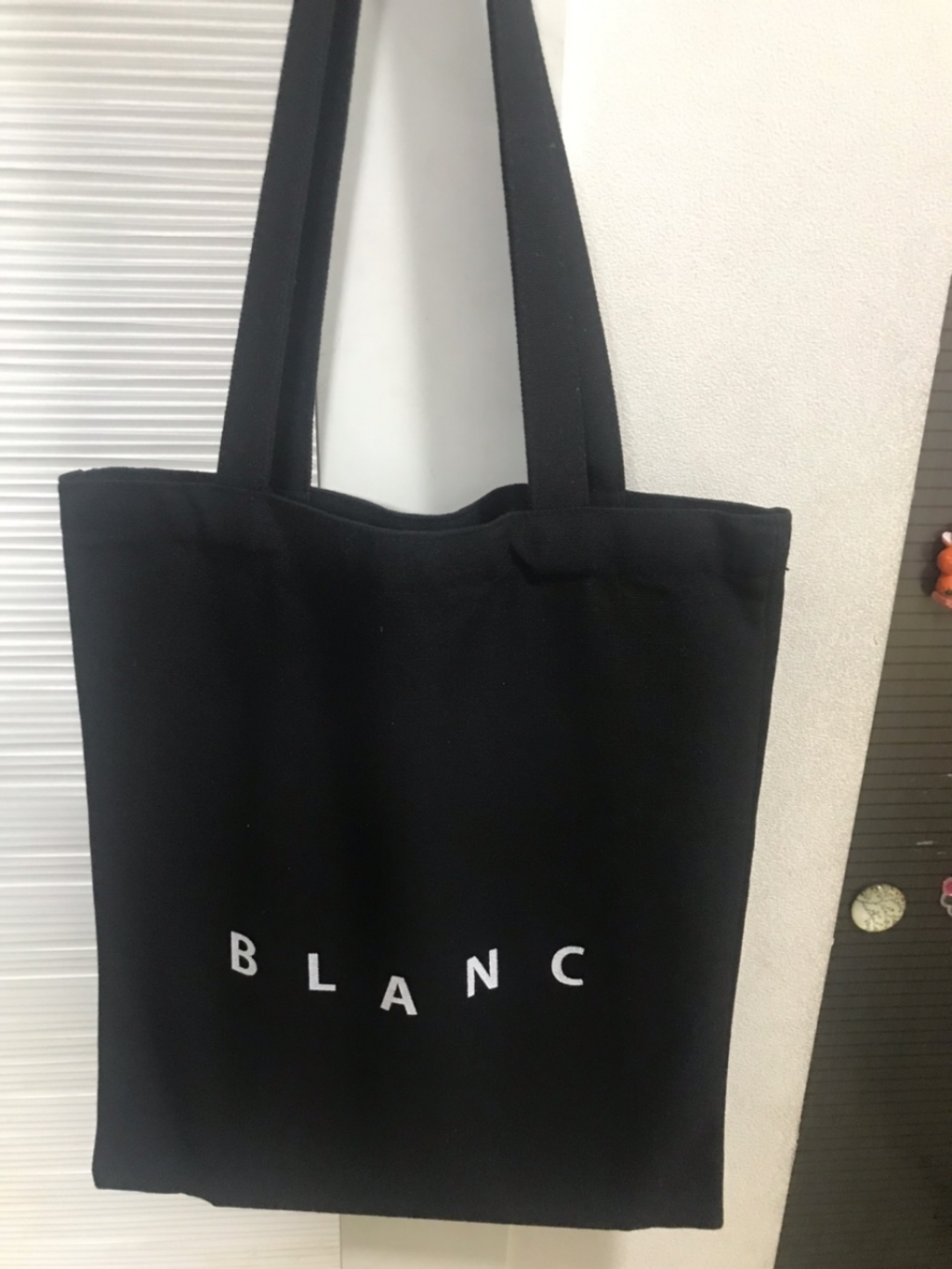 블랑숄더백 에코백 블랙레터링백 BANC 캔바스백 X 큰사이즈 끈길이 편한 숄더백 리뷰 후기