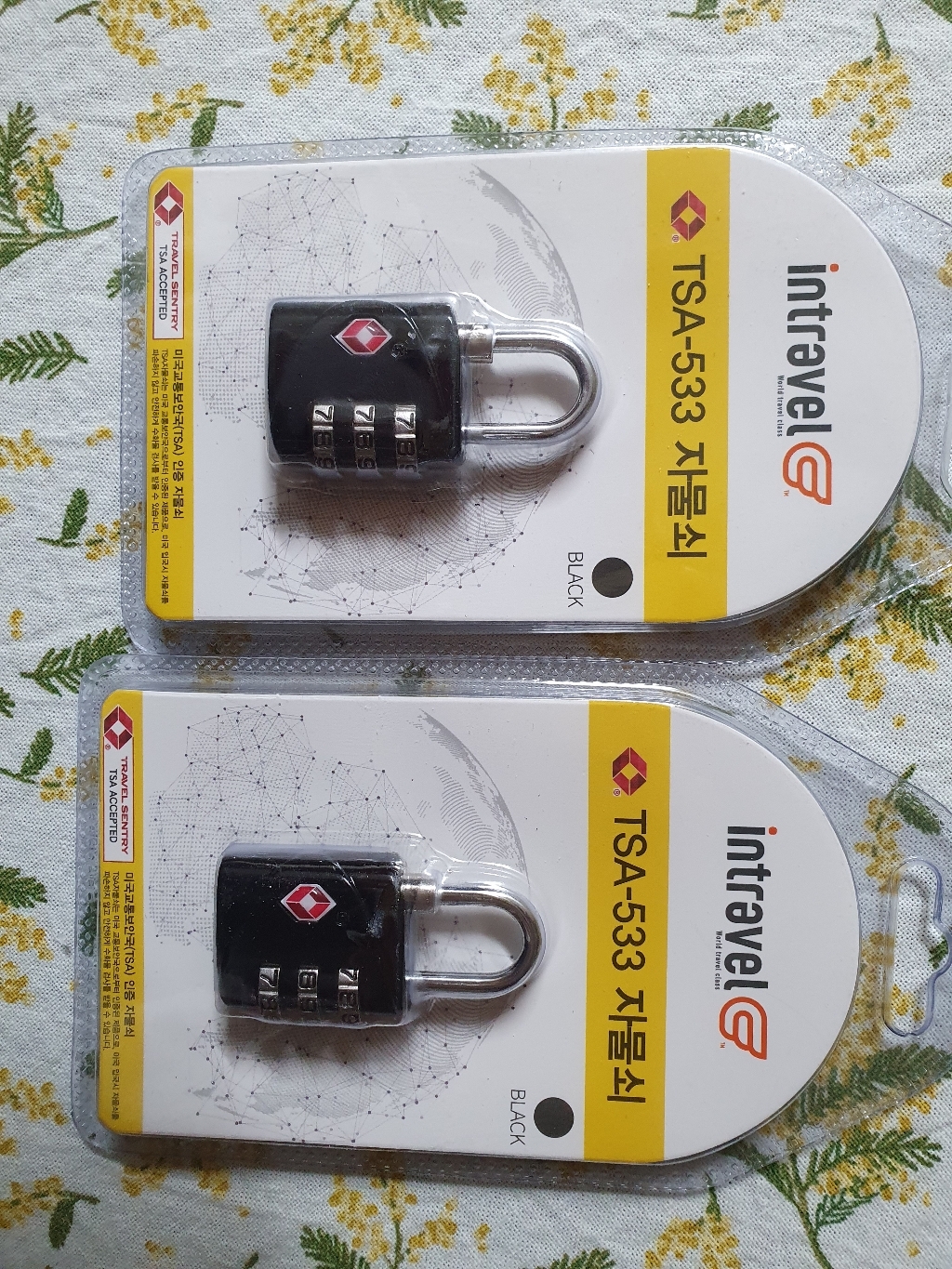 TSA 533 캐리어 자물쇠 블랙