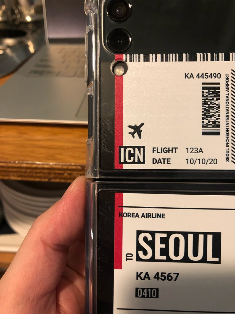 저스트포유 보딩 투명 강화 휴대폰 케이스