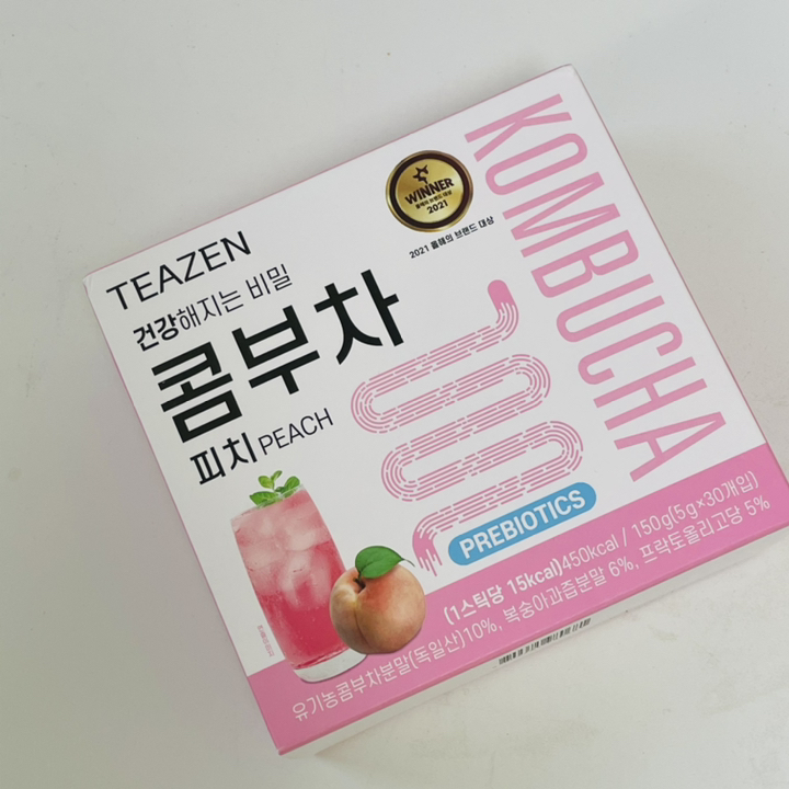 티젠 피치 콤부차 리뷰후기