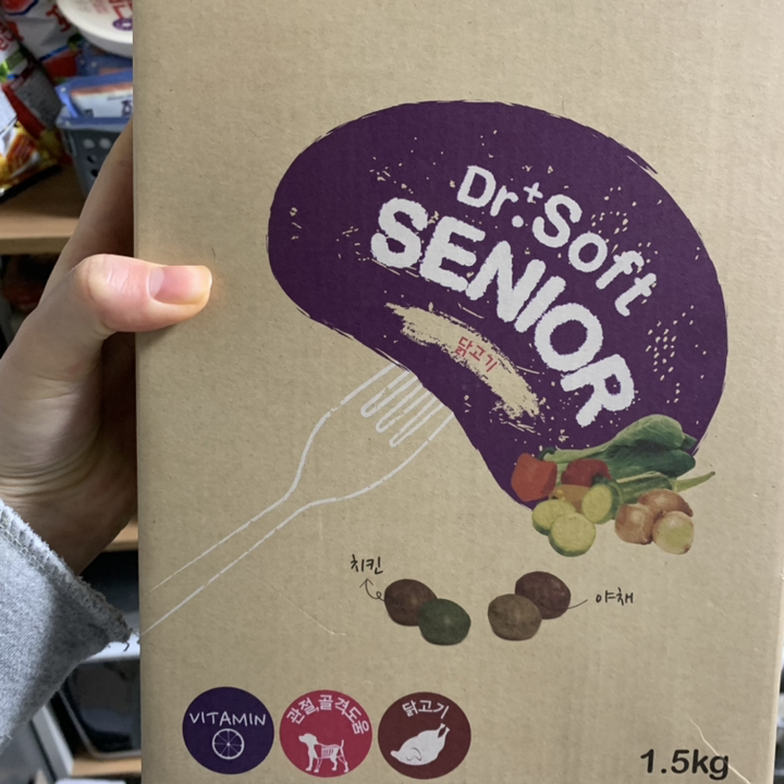 더독 닥터소프트 노령 프리미엄 소프트사료 치킨