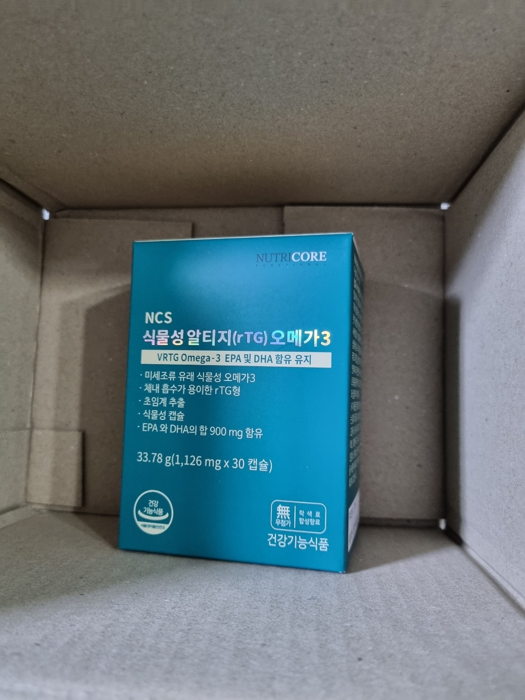 뉴트리코어 NCS 초임계 식물성 알티지 오메가3 168