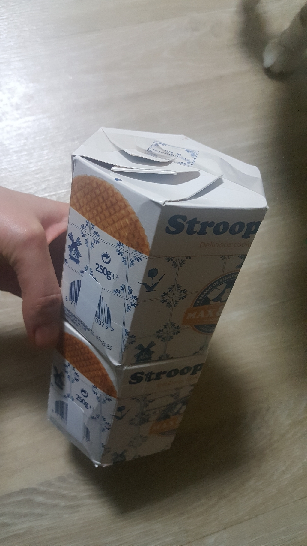 스트룹와플 인 헥사 와플 박스