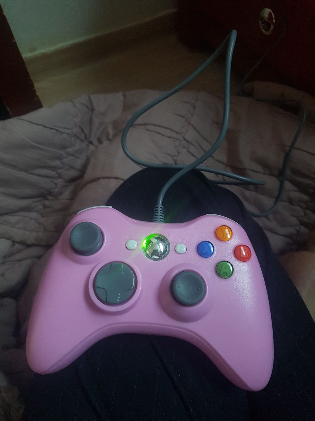 겜보이 XBOX 360 유선 컨트러 엑스박스패드 C 게임패드 조이패드 게이밍 손가락장갑