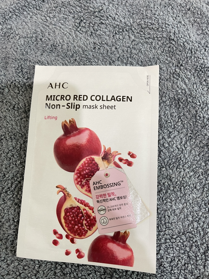 AHC 마이크로 레드 콜라겐 착붙 마스크 시트