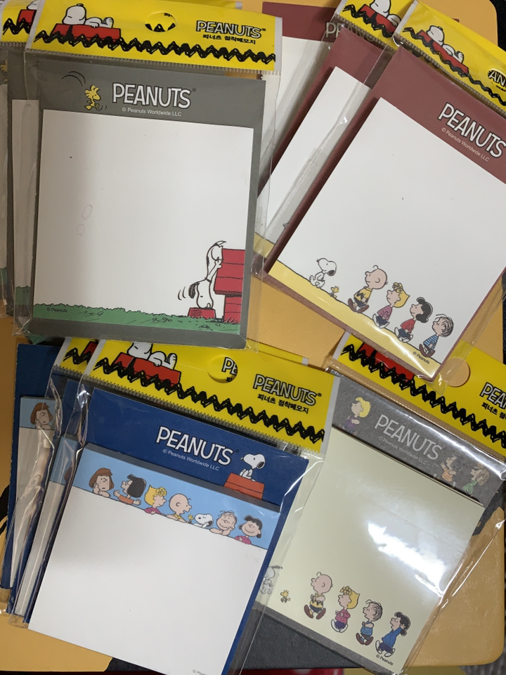 피너츠 사각 점착메모지