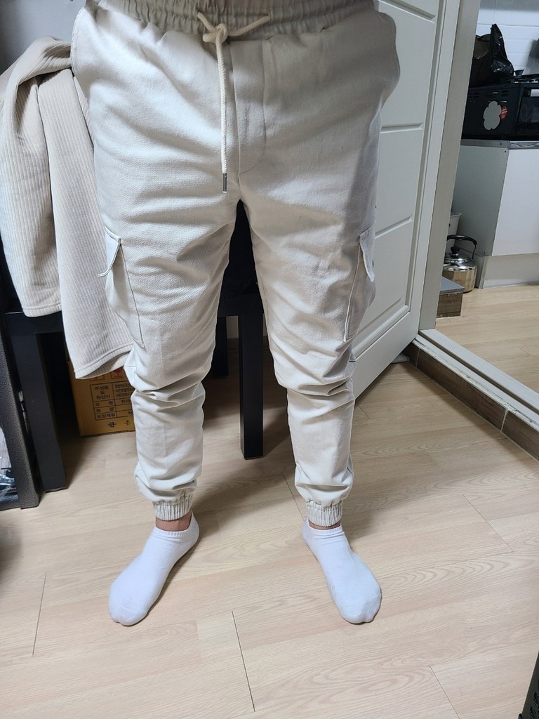 치트키 로우 프리미엄 카고 조거 팬츠
