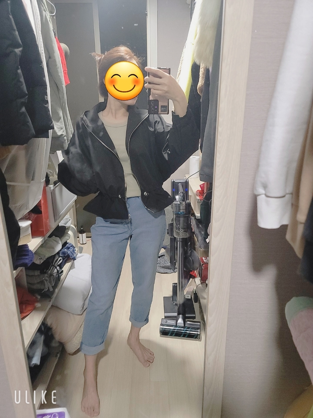 [비비애르] 프릴 스트링 후드 숏 야상 점퍼 봄 간절기 여자야상점퍼 바람막이 얼리버드