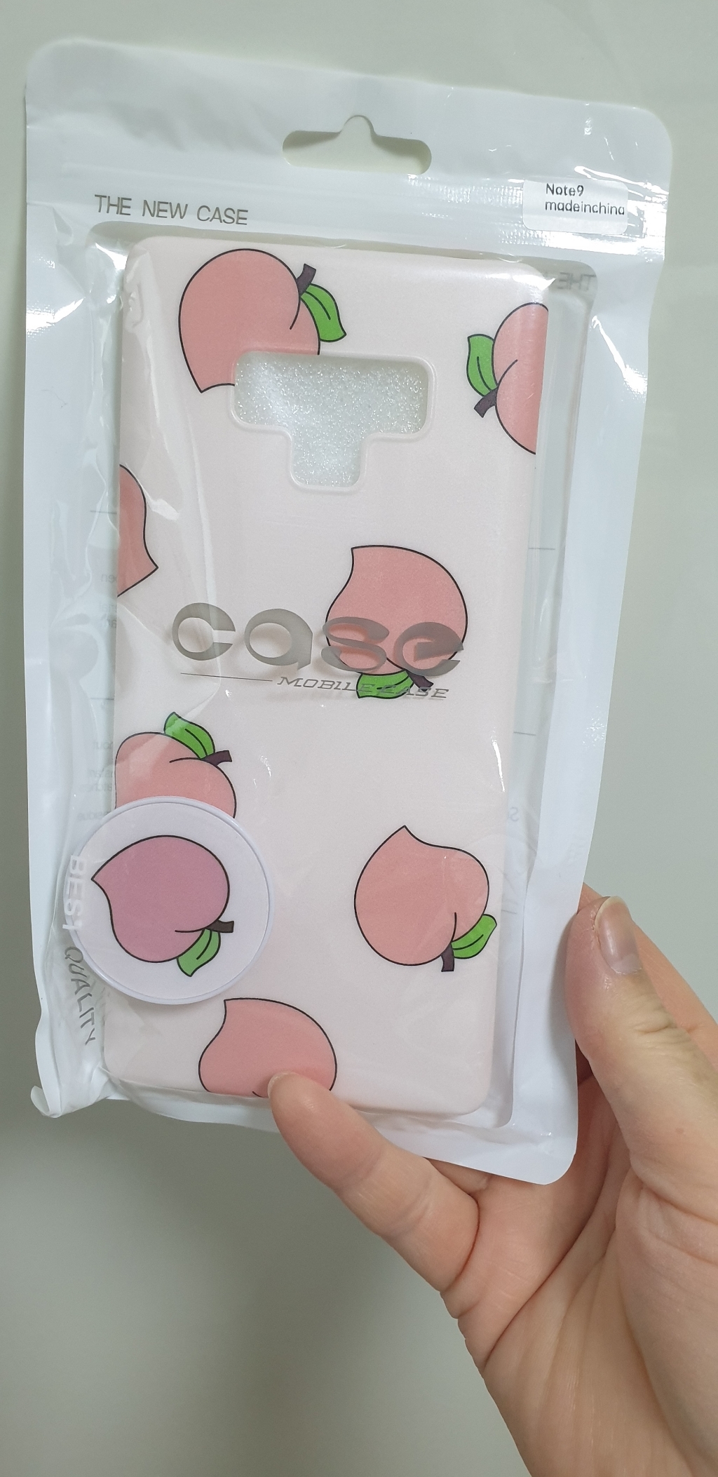 복숭아 스마트톡 휴대폰 케이스