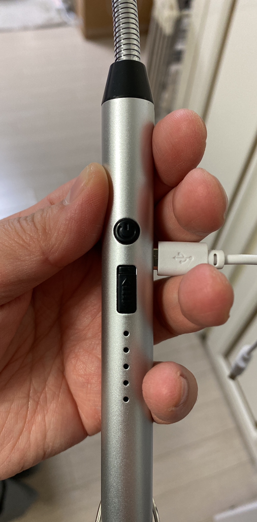 캔들 점화스틱 자유롭게 구부러지는 360도 회전 USB 충전 전기 라이터 양초 점화