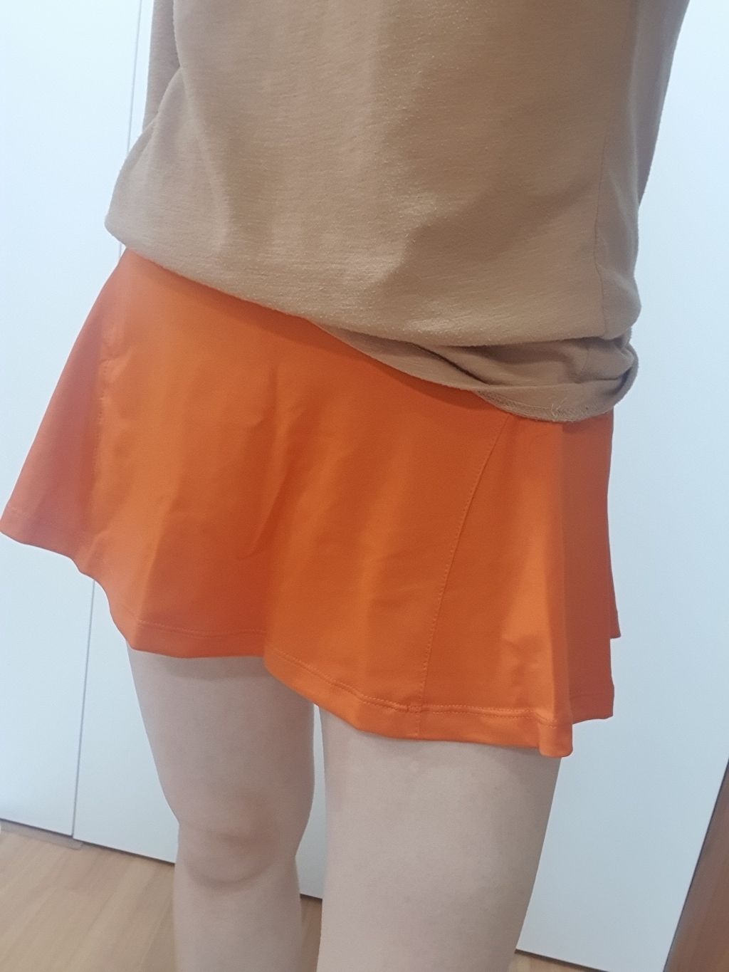 올나인 여성용 안감 반바지 요가스커트