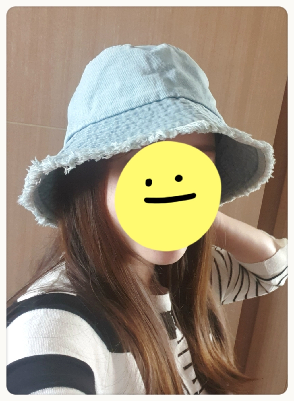 에스라이프 데님 버킷햇 벙거지 빈티지모자