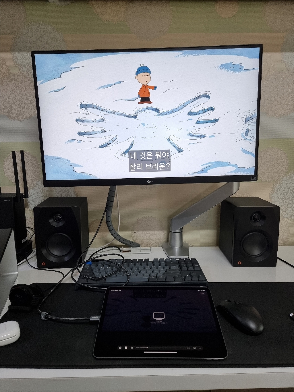 앤커 USB 31 C타입 to HDI 20 4K 듀얼 모니터 미러링 케이블