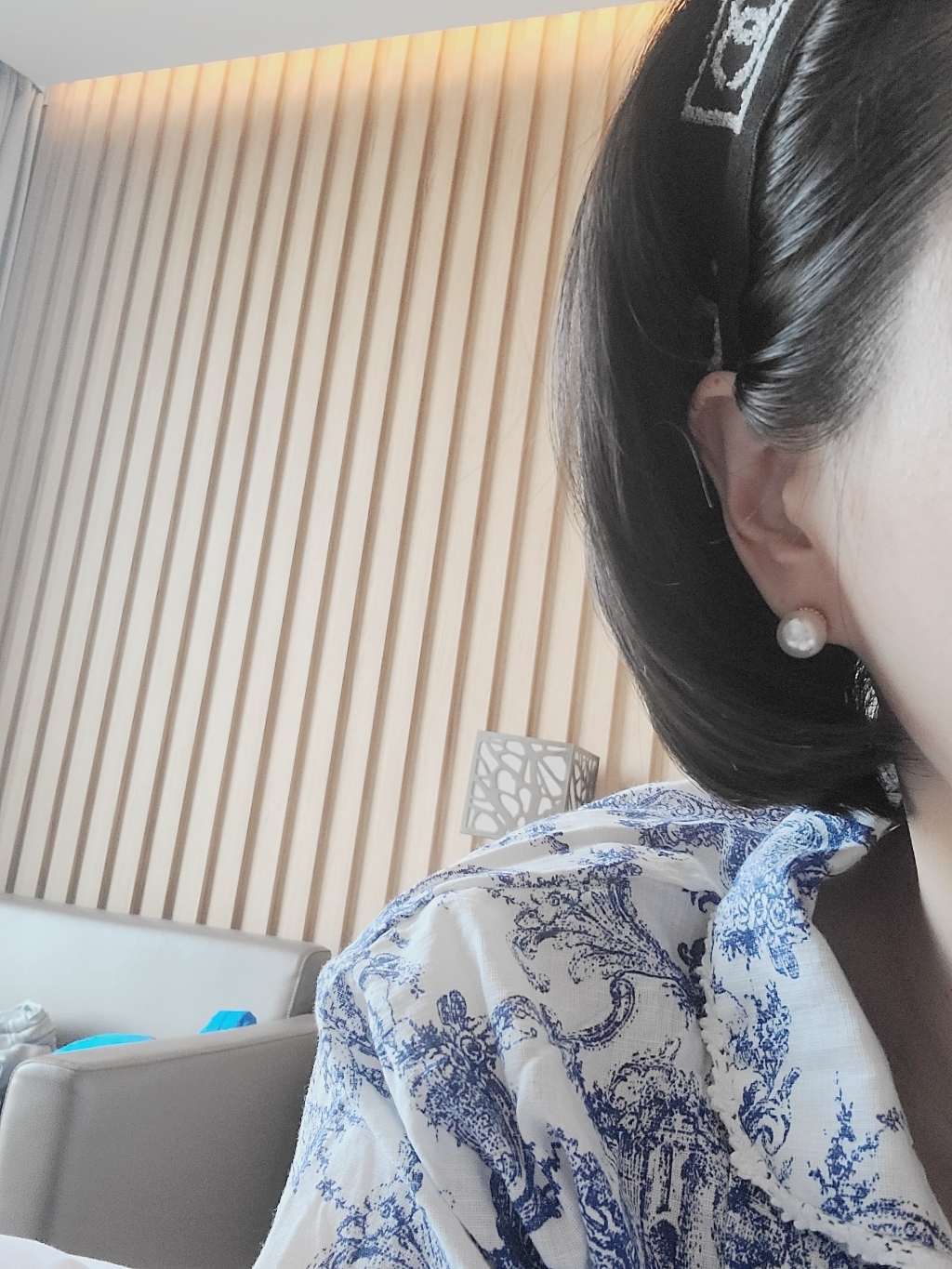 스타텔라 스와로브스키 블리스펄 골드 플래팅 귀걸이