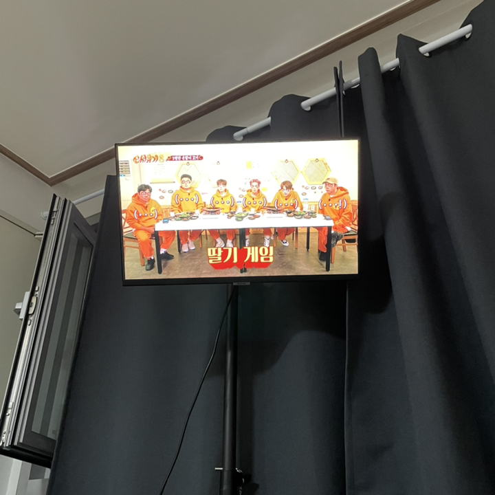 엘디엘마운트 3단 폴타입 봉 설치 벽걸이 TV 거치대 모니터 브라켓