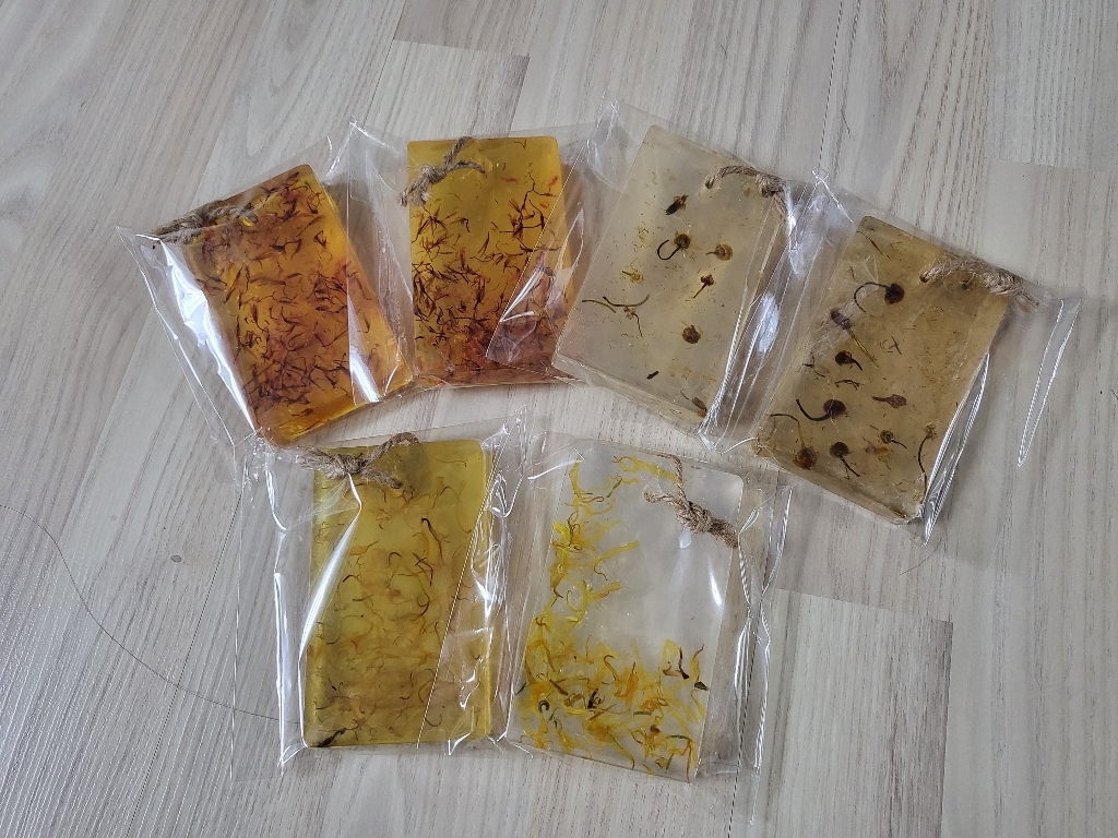 새로핸즈 허브 꽃 비누 x6개 만들기 DIY 박스