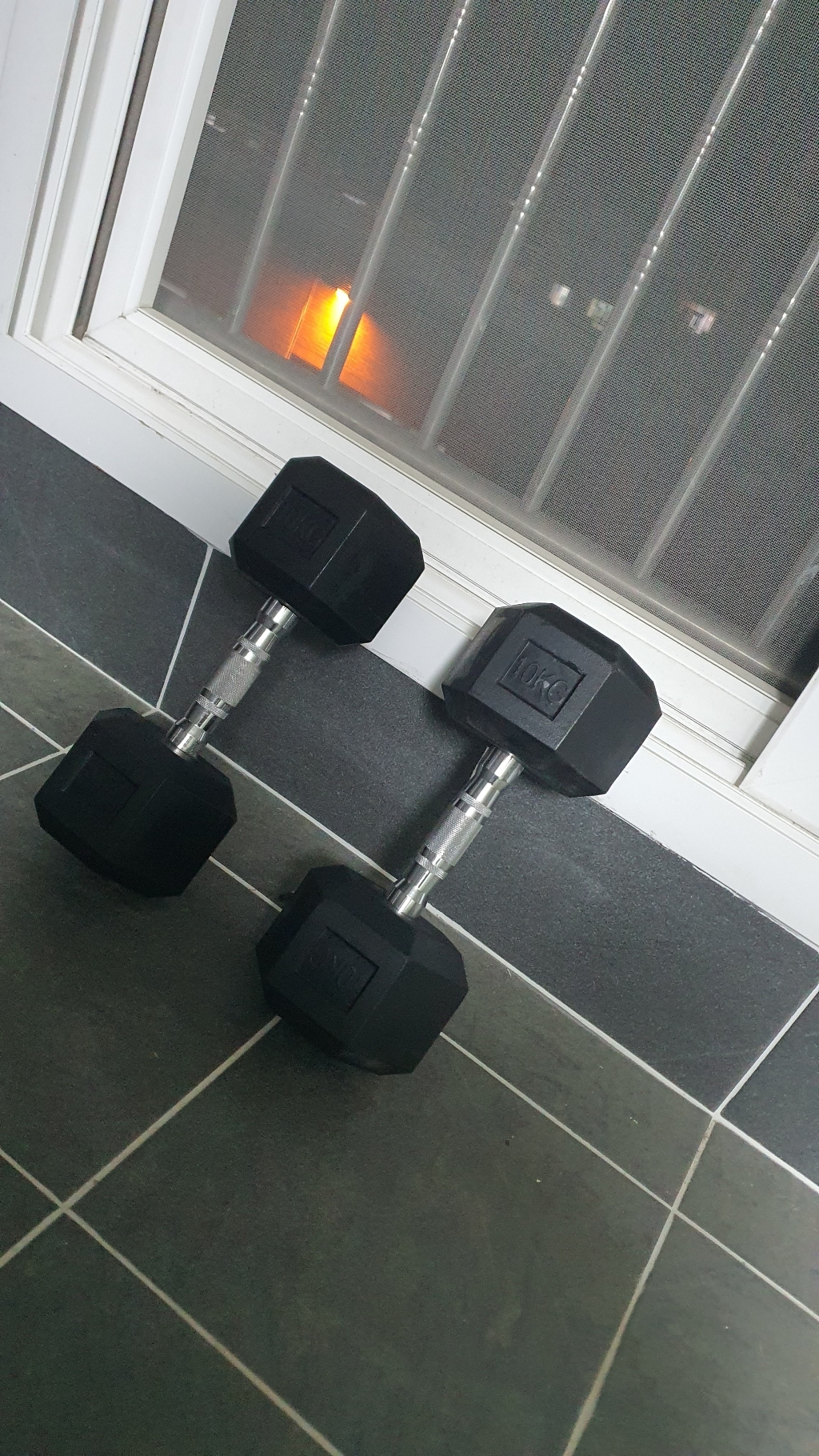 OneTwoFit 고무 육각 아령 블랙 육각 덤벨 아령 리뷰 후기