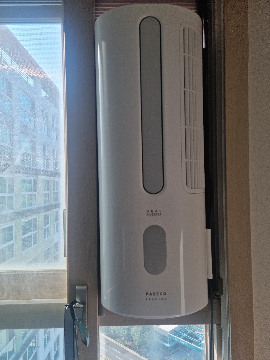 파세코 프리미엄 창문형 에어컨 패브릭실버 WA-3400W 방문설치