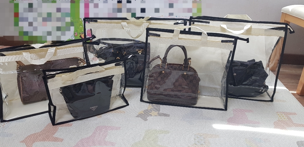 앤티스 안티더스트 가방 정리 보관함 베이지 S X X