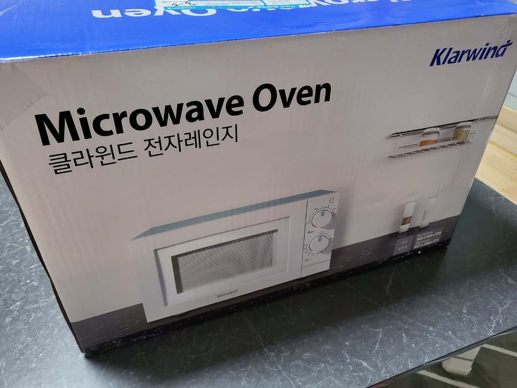 캐리어 클라윈드 플랫타입 무회전 전자레인지 MOG07M20FM 20L 리뷰후기
