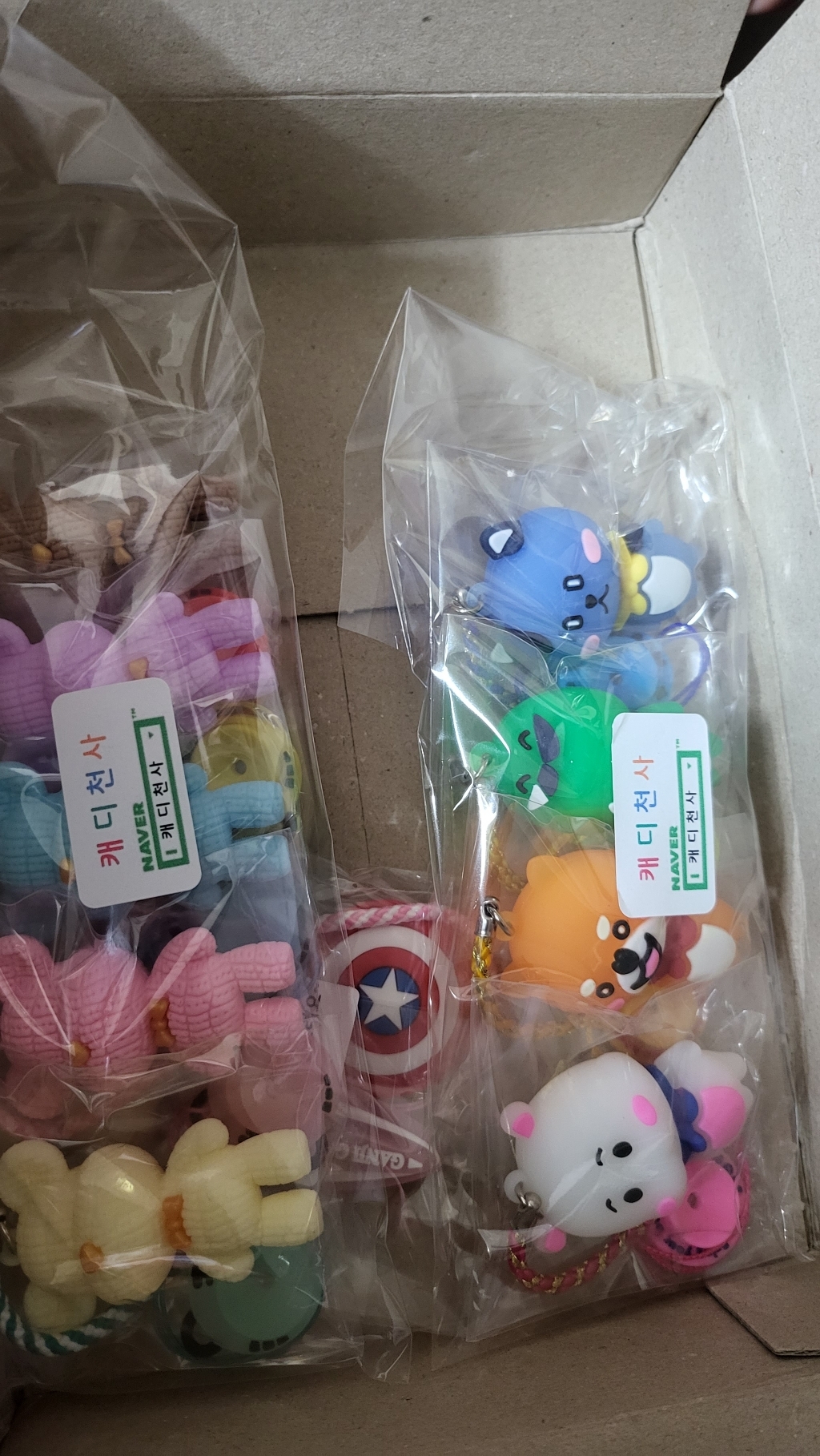 [캐디천사]포포곰 티걸이&버디링 6종/골프악세사리 캐디용품 라운딩용품 티꽂이 분실방지