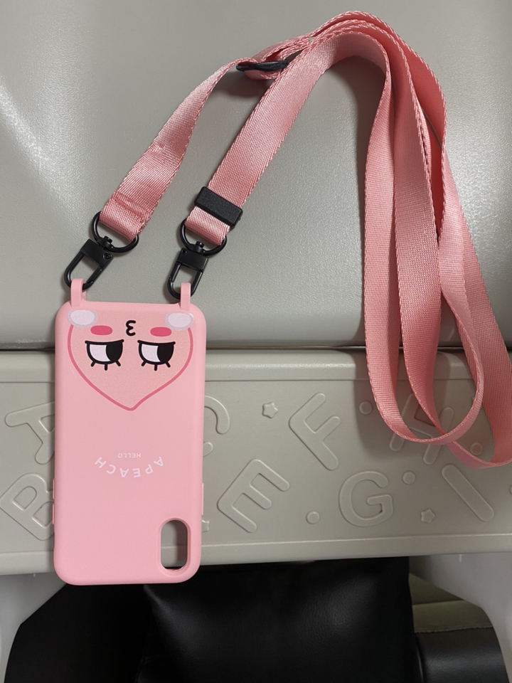 카카오프렌즈 까꿍 목걸이 소프트 휴대폰 케이스