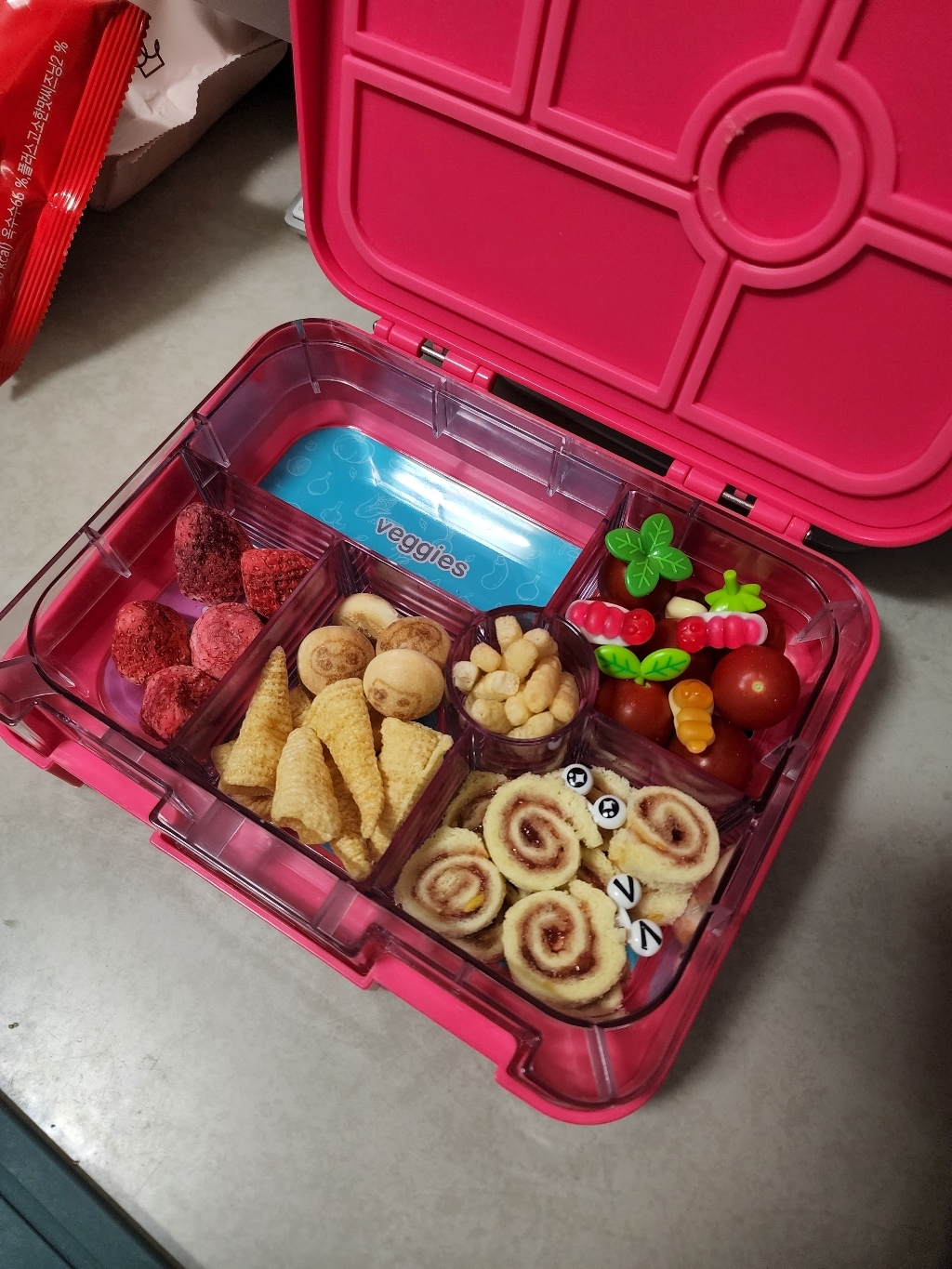 콩콩도시락 6칸 도시락통
