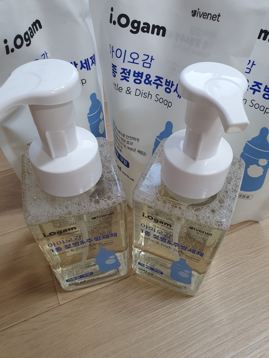 아이오감 1종 젖병 주방세제 거품형 리필