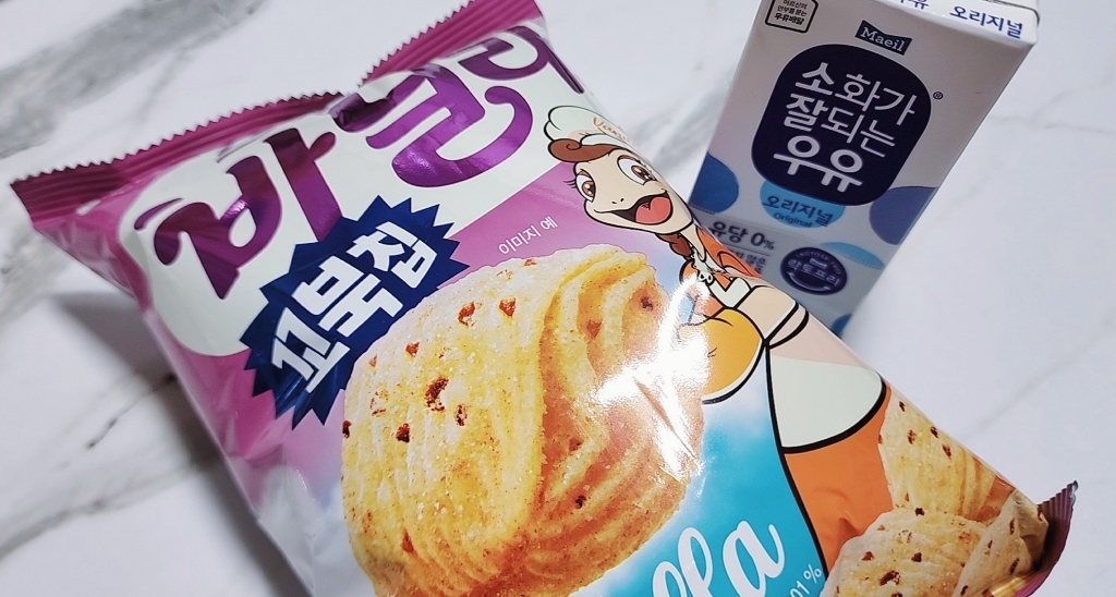 오리온 꼬북칩 스윗바닐라맛
