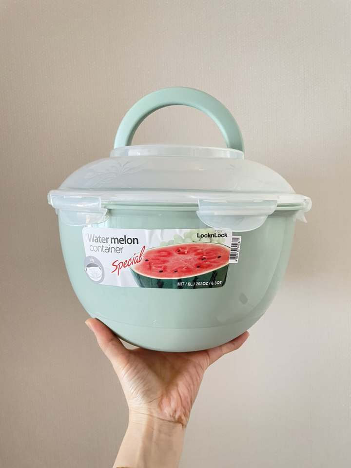 락앤락 원형 수박 야채 보관용기 민트