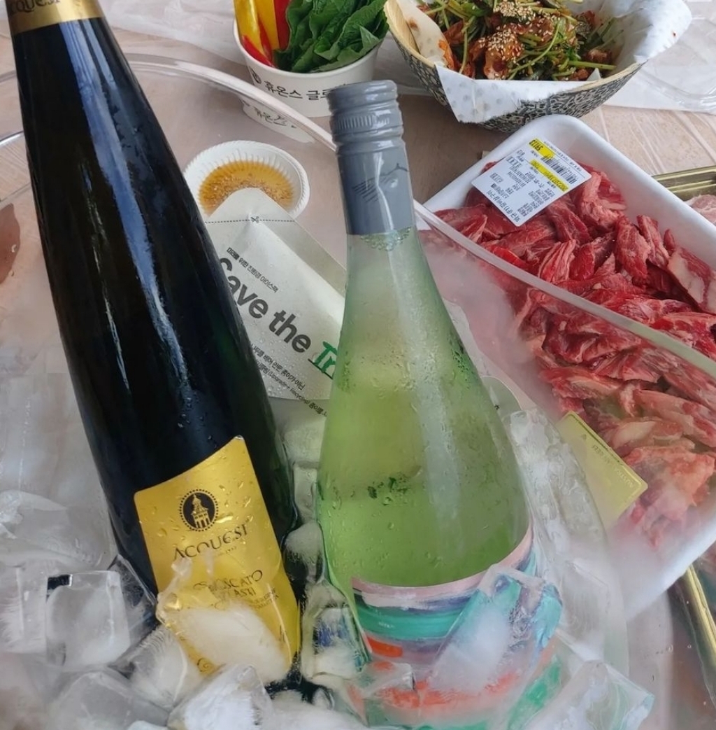 오브민 와인칠링 클리어 아이스버킷 투명 대형