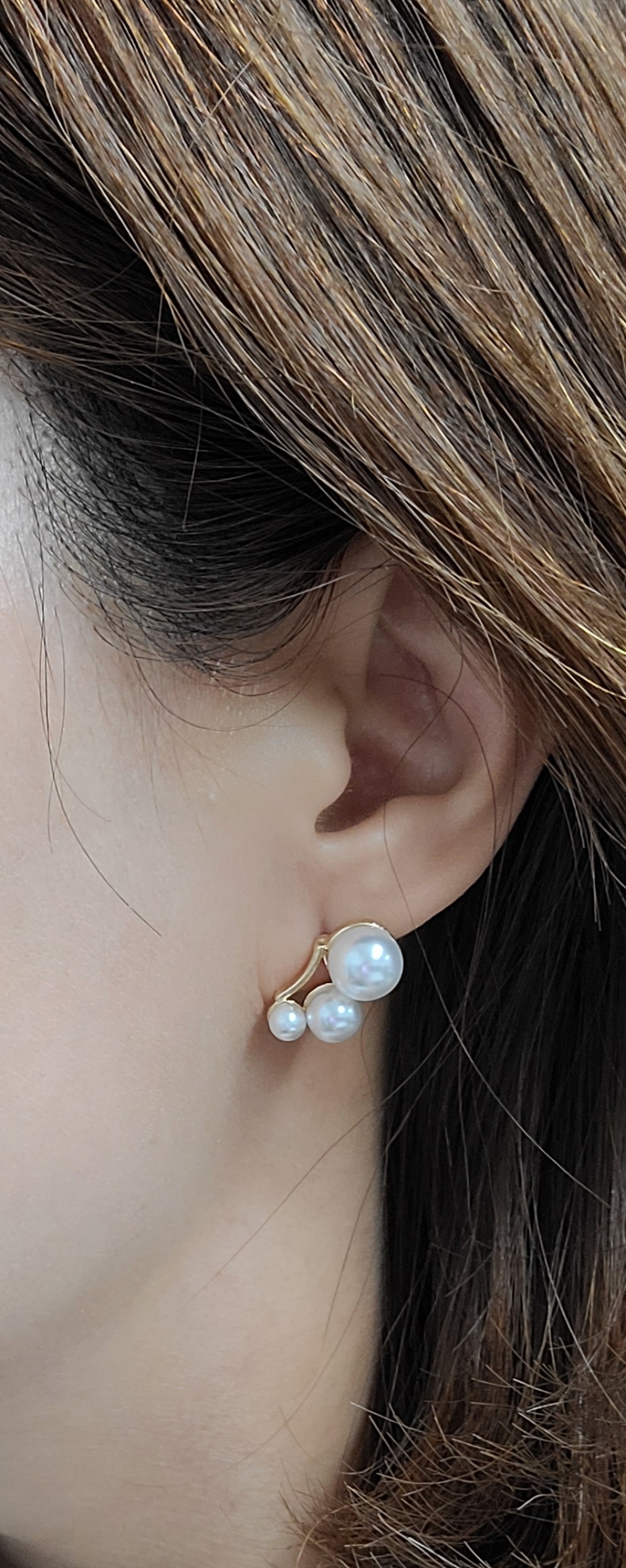화이티오 펄 이어링_whiteo ear earin 14K atin