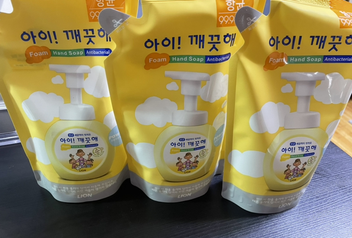 아이깨끗해 거품형 핸드솝 순 리필 리뷰후기