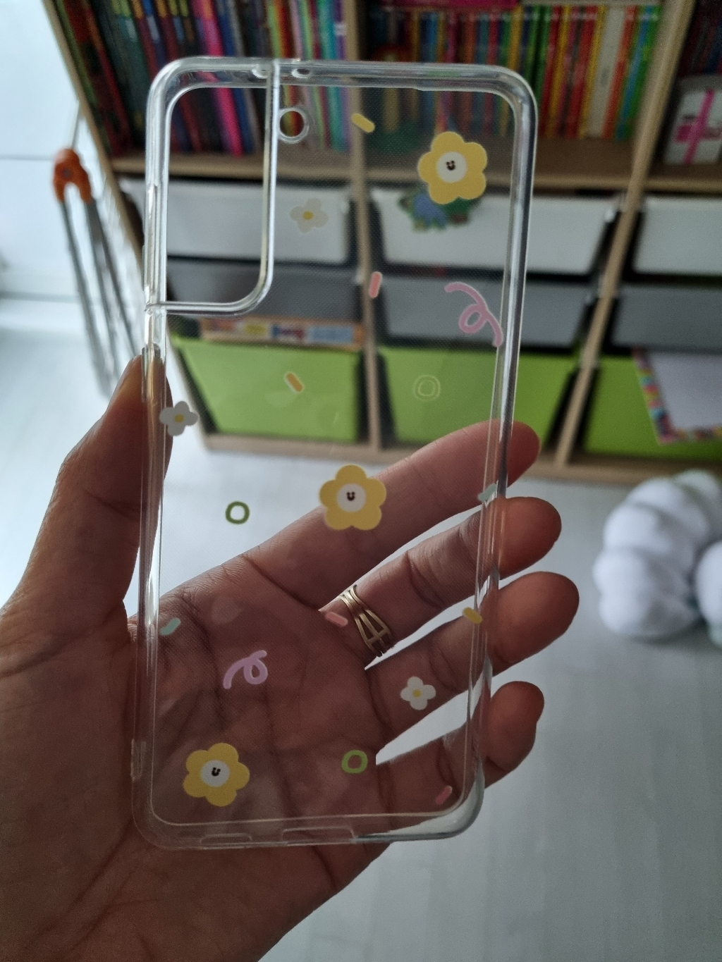핫티몰 노랭이꽃 그립톡 휴대폰 케이스