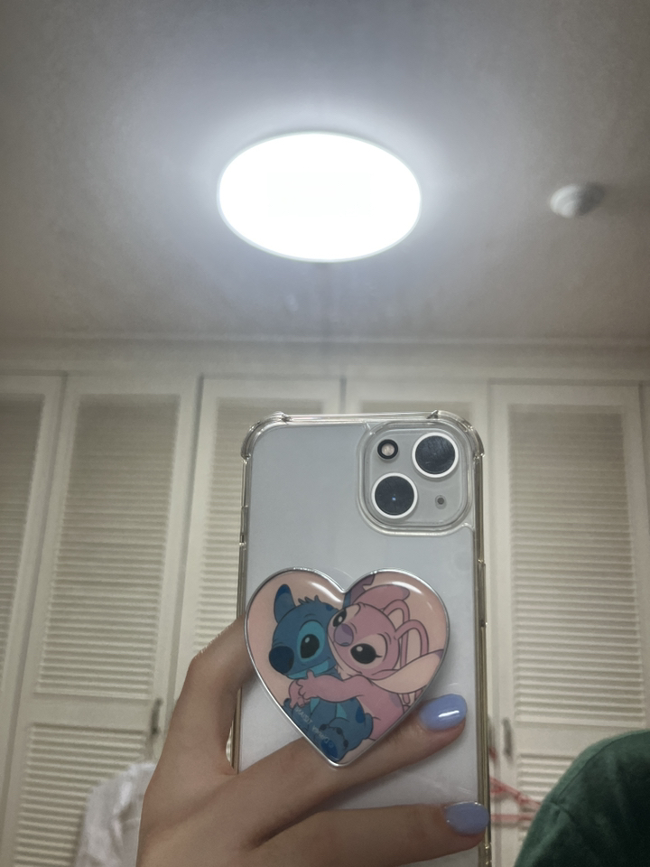 디즈니 스티치 하트 커플 스마트톡